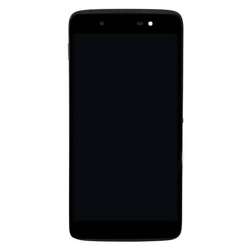 Alcatel OT-6055 idol 4 Lcd Ekran Dokunmatik Siyah Çıtalı