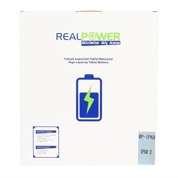 RealPower Apple iPad 2 Yüksek Kapasiteli Batarya Pil 6930mah