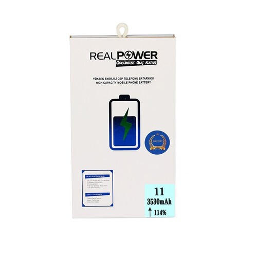RealPower Apple iPhone 11 Yüksek Kapasiteli Batarya Pil 3580mah - Thumbnail