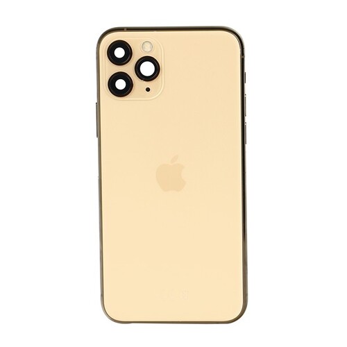 Apple iPhone 11 Pro Uyumlu Kasa Kapak Gold Dolu - Thumbnail