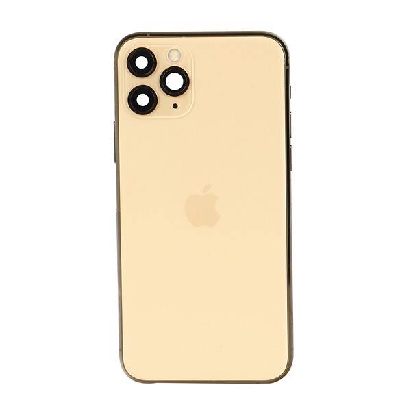 Apple iPhone 11 Pro Uyumlu Kasa Kapak Gold Dolu