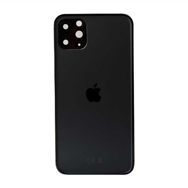 ÇILGIN FİYAT !! Apple iPhone 11 Pro Max Kasa Kapak Siyah Boş 