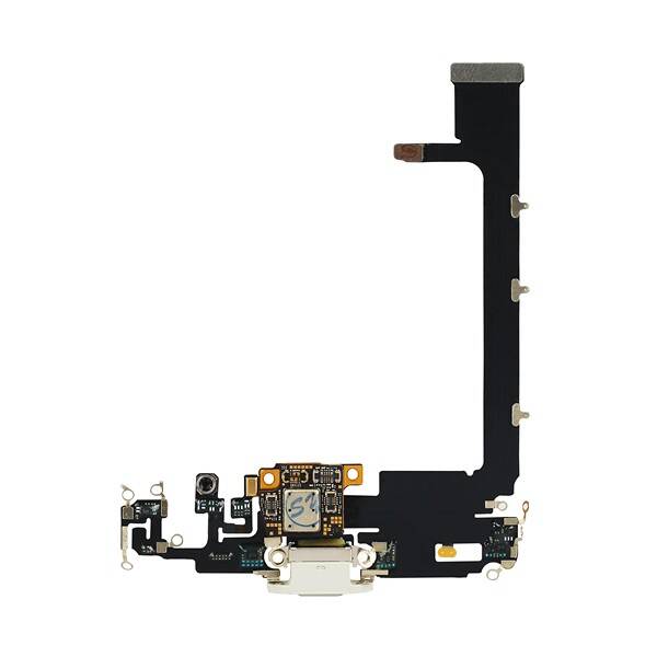 Apple iPhone 11 Pro Max Şarj Soketli Mikrofon Filmi Flex Beyaz Servis