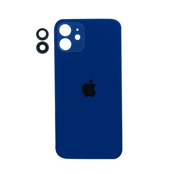 Apple iPhone 12 Arka Kapak Kamera Lensli Mavi