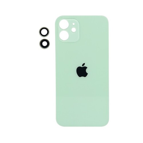 Apple iPhone 12 Arka Kapak Kamera Lensli Yeşil - Thumbnail