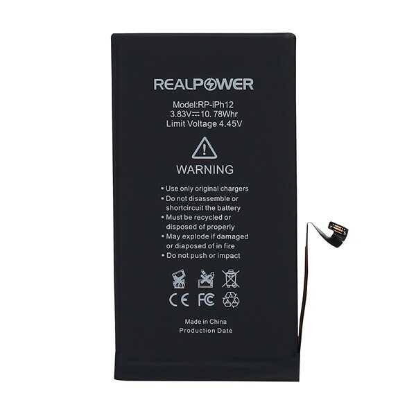 RealPower Apple iPhone 12 Yüksek Kapasiteli Batarya Pil 2815mah