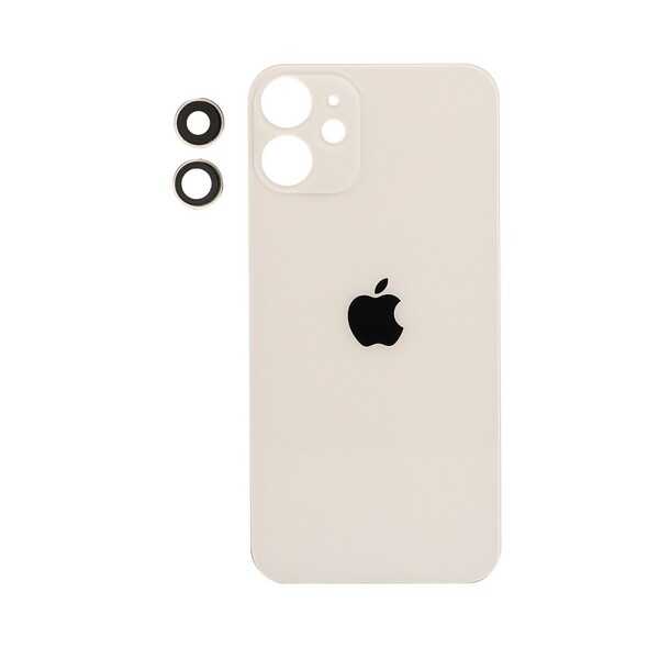 ÇILGIN FİYAT !! Apple iPhone 12 Mini Arka Kapak Kamera Lensli Beyaz 