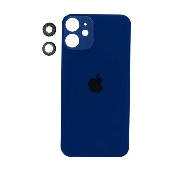 Apple iPhone 12 Mini Arka Kapak Kamera Lensli Mavi