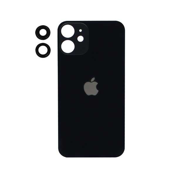 ÇILGIN FİYAT !! Apple iPhone 12 Mini Arka Kapak Kamera Lensli Siyah 