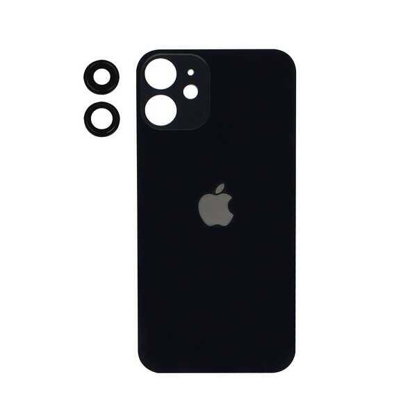 Apple iPhone 12 Mini Arka Kapak Kamera Lensli Siyah