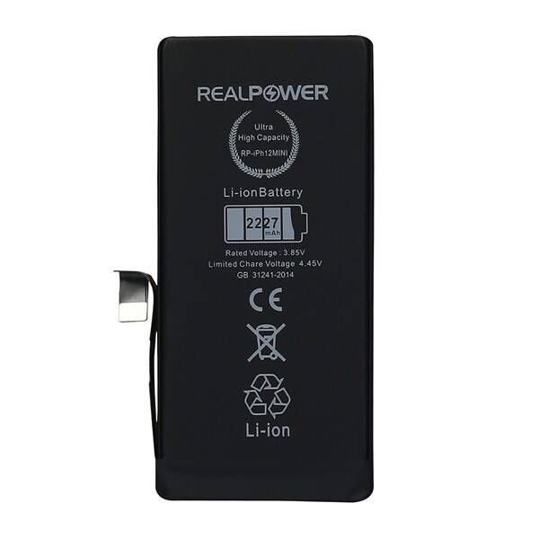 RealPower Apple iPhone 12 Mini Yüksek Kapasiteli Batarya Pil 2227mah