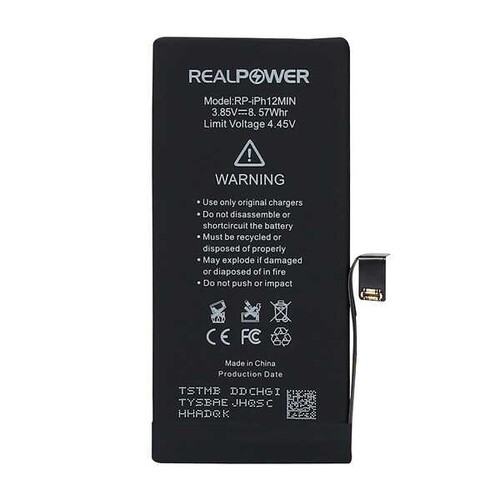 RealPower Apple iPhone 12 Mini Yüksek Kapasiteli Batarya Pil 2227mah - Thumbnail