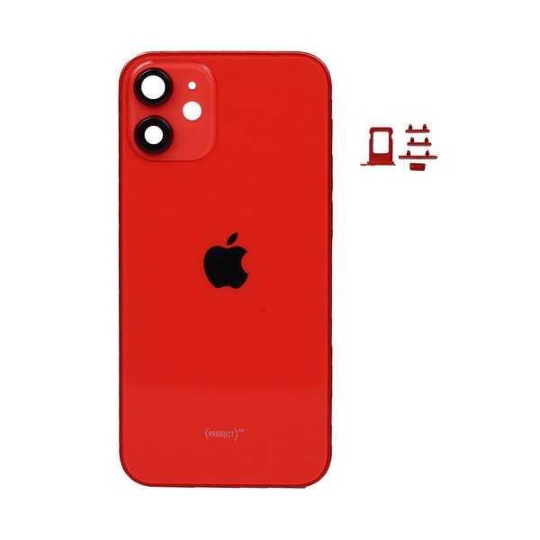 ÇILGIN FİYAT !! Apple iPhone 12 Mini Kasa Kapak Kırmızı Boş 