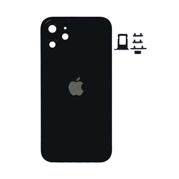 ÇILGIN FİYAT !! Apple iPhone 12 Mini Kasa Kapak Siyah Boş 