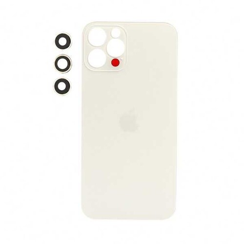 Apple iPhone 12 Pro Arka Kapak Kamera Lensli Beyaz - Thumbnail