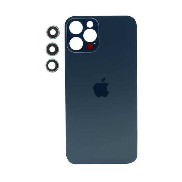 Apple iPhone 12 Pro Arka Kapak Kamera Lensli Mavi