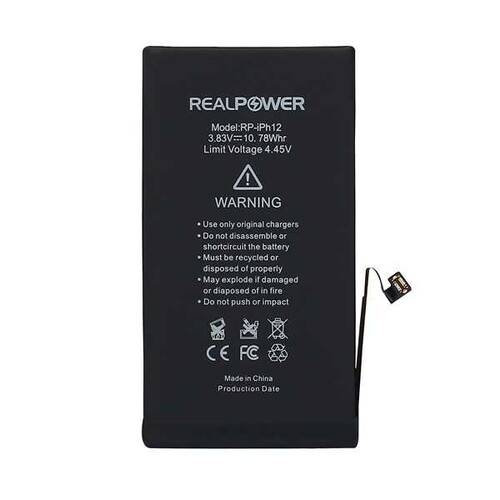 RealPower Apple iPhone 12 Pro Yüksek Kapasiteli Batarya Pil 2815mah - Thumbnail