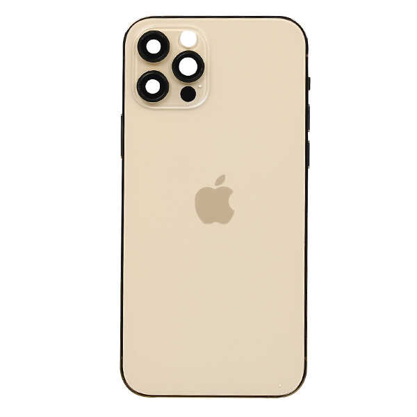 ÇILGIN FİYAT !! Apple iPhone 12 Pro Kasa Kapak Gold Dolu 