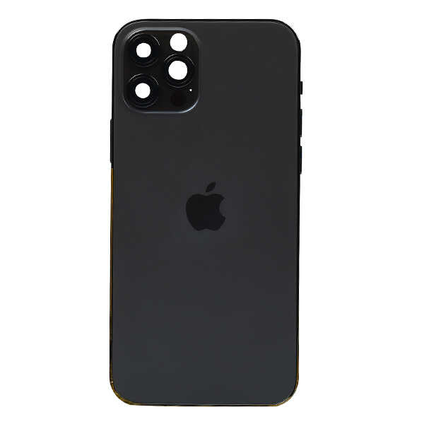 ÇILGIN FİYAT !! Apple iPhone 12 Pro Kasa Kapak Siyah Dolu 