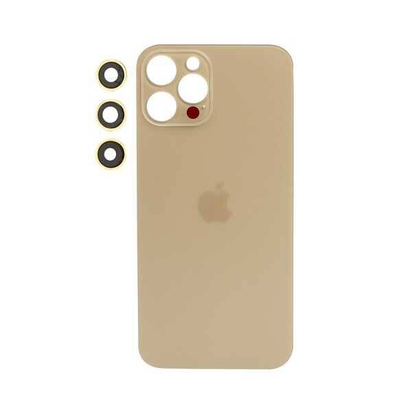 Apple iPhone 12 Pro Max Arka Kapak Kamera Lensli Gold
