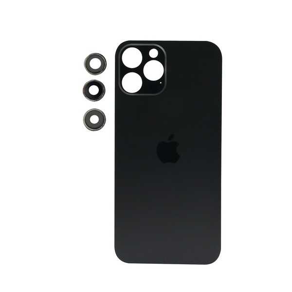ÇILGIN FİYAT !! Apple iPhone 12 Pro Max Arka Kapak Kamera Lensli Siyah 