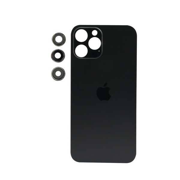 Apple iPhone 12 Pro Max Arka Kapak Kamera Lensli Siyah