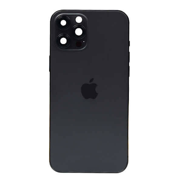 Apple iPhone 12 Pro Max Kasa Kapak Siyah Dolu