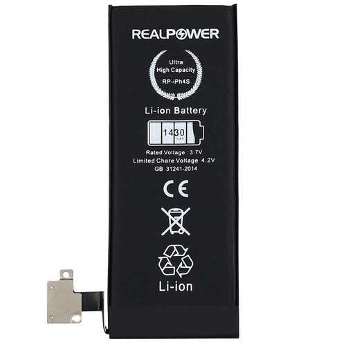 RealPower Apple iPhone 4s Yüksek Kapasiteli Batarya Pil 1430mah - Thumbnail