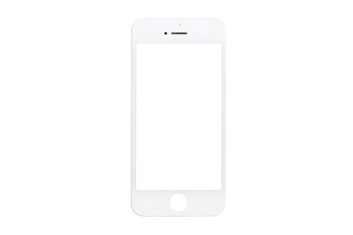 Apple iPhone 5 Lens Ocalı Çıtalı Beyaz - Thumbnail