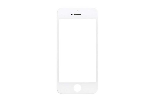Apple iPhone 5 Lens Ocalı Çıtalı Beyaz - Thumbnail