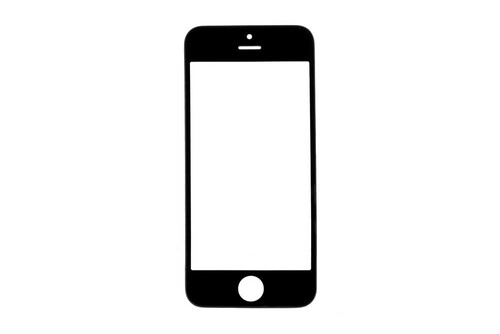 Apple iPhone 5 Lens Ocalı Çıtalı Siyah - Thumbnail