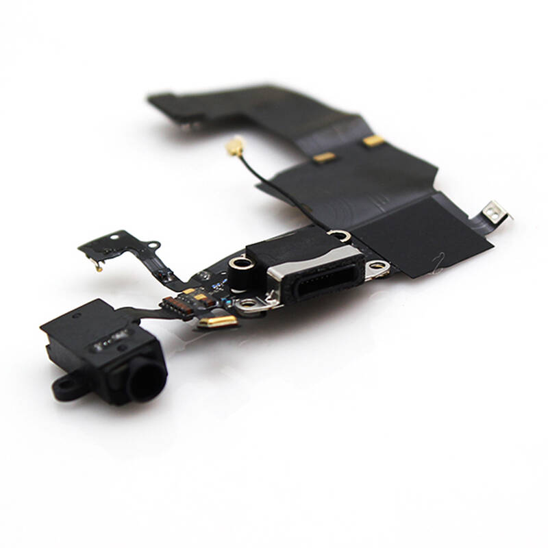 Apple iPhone 5c Kulaklık Soketli Şarj Soketli Film Flex Siyah