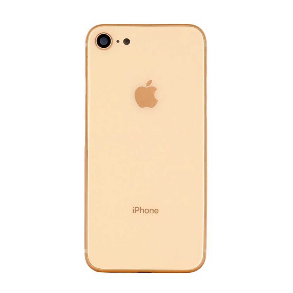 ÇILGIN FİYAT !! Apple iPhone 8 Kasa Kapak Gold Dolu 