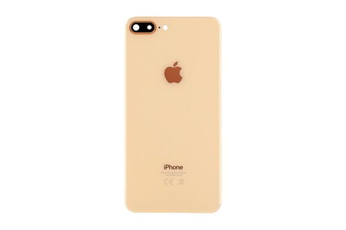 Apple iPhone 8 Plus Arka Kapak Kamera Lensli Gold - Thumbnail