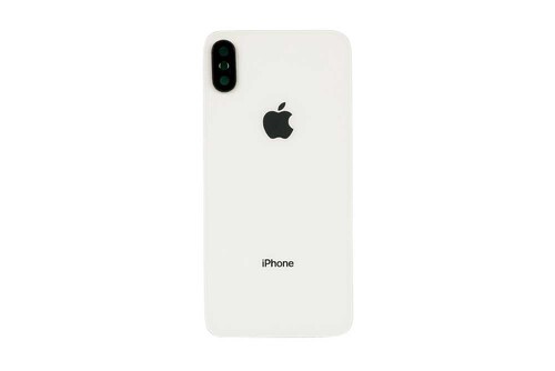Apple iPhone X Arka Kapak Kamera Lensli Beyaz - Thumbnail