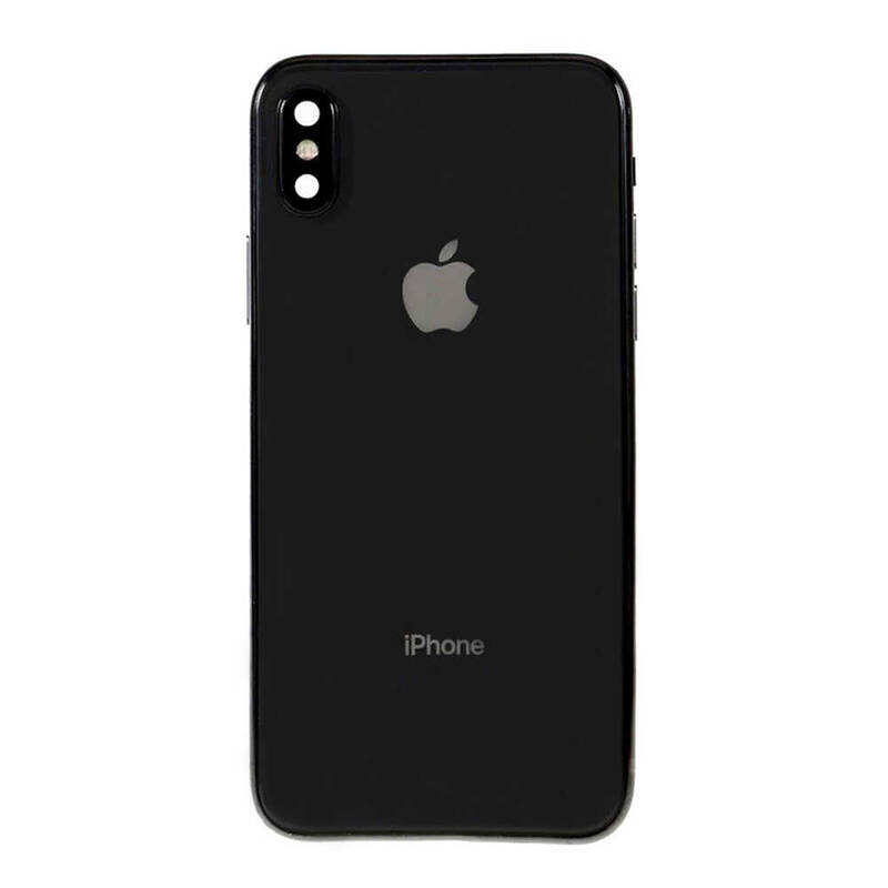 Apple iPhone X Kasa Kapak Siyah Dolu