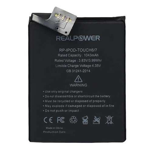 RealPower Apple iPod Touch 7 Yüksek Kapasiteli Batarya Pil A2178 - Thumbnail