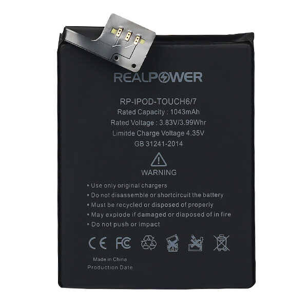 RealPower Apple iPod Touch 7 Yüksek Kapasiteli Batarya Pil A2178
