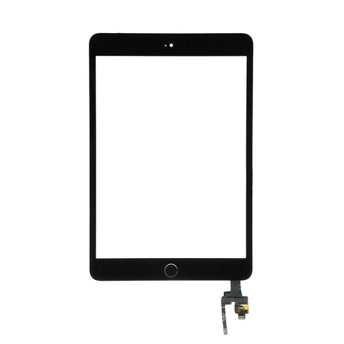 Apple Uyumlu iPad Mini 3 Dokunmatik Home Tuşlu Siyah A Kalite - Thumbnail