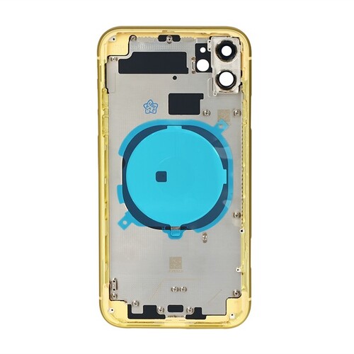 Apple Uyumlu iPhone 11 Kasa Kapak Sarı Boş - Thumbnail