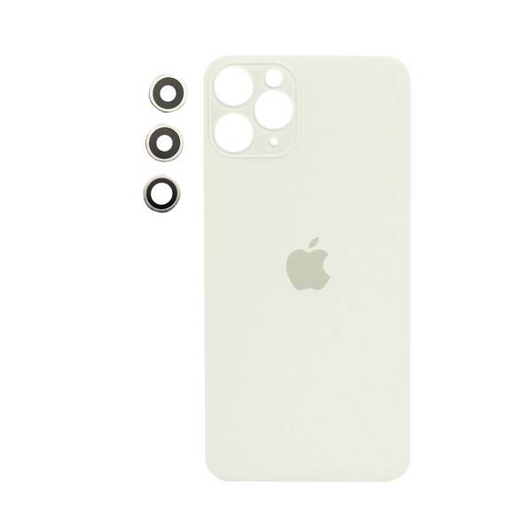 Apple Uyumlu iPhone 11 Pro Arka Kapak Kamera Lensli Beyaz
