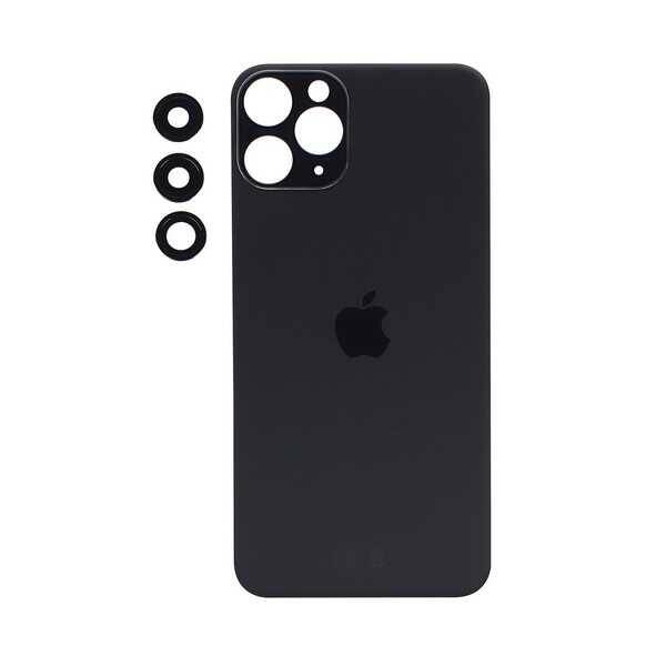 Apple Uyumlu iPhone 11 Pro Arka Kapak Kamera Lensli Siyah