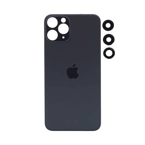 Apple Uyumlu iPhone 11 Pro Max Arka Kapak Kamera Lensli Siyah