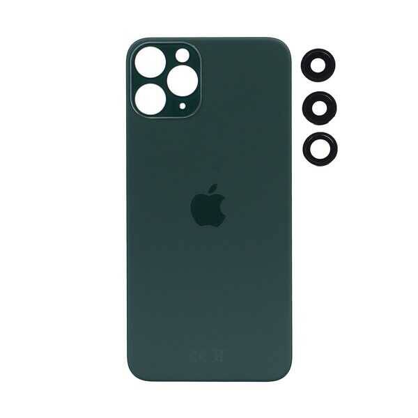 Apple Uyumlu iPhone 11 Pro Max Arka Kapak Kamera Lensli Yeşil