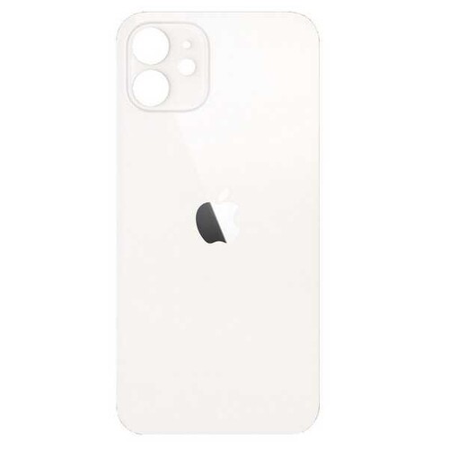 Apple Uyumlu iPhone 12 Arka Kapak Beyaz - Thumbnail