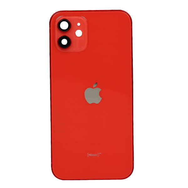 Apple Uyumlu iPhone 12 Kasa Kapak Kırmızı Boş