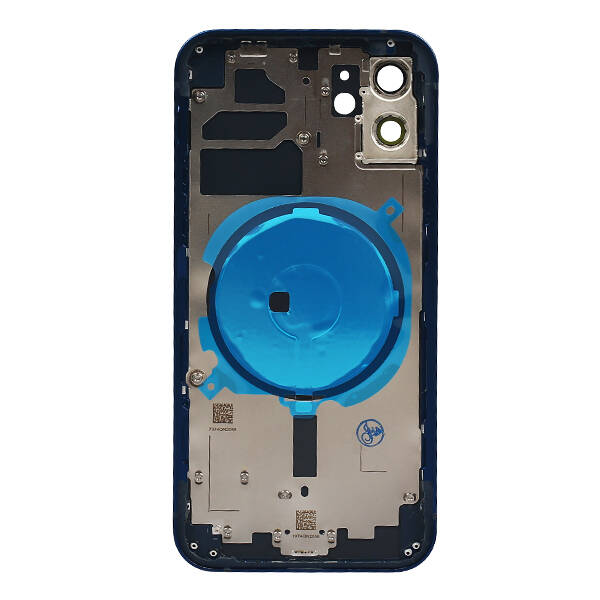 Apple Uyumlu iPhone 12 Kasa Kapak Mavi Boş