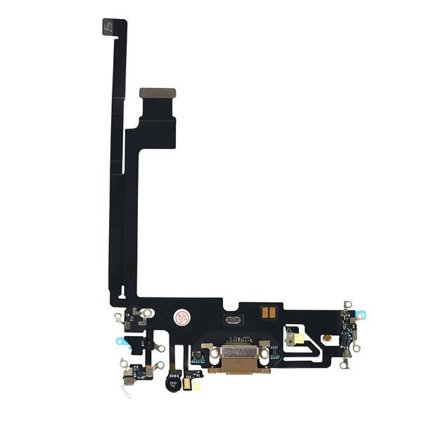 Apple Uyumlu iPhone 12 Pro Max Şarj Soketli Mikrofon Filmi Flex Gold