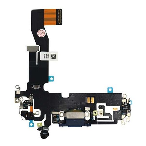 Apple Uyumlu iPhone 12 Pro Şarj Soketli Mikrofon Filmi Flex Mavi - Thumbnail