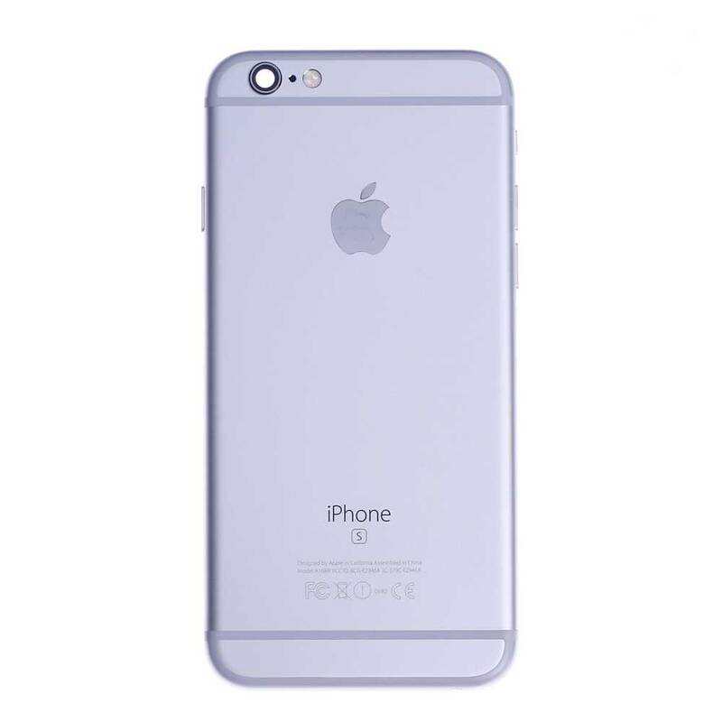 Apple Uyumlu iPhone 6s Kasa Gümüş Dolu